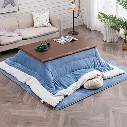 Japanese Desk,Kotatsu Table with Heater and Blanket,Coffee Tables Set for Living Room,Tatami Futon Tea Stove Table,Multifunction Laptop Writing Desk for Floor & Bed Sitting Dining (Color : A, Size :