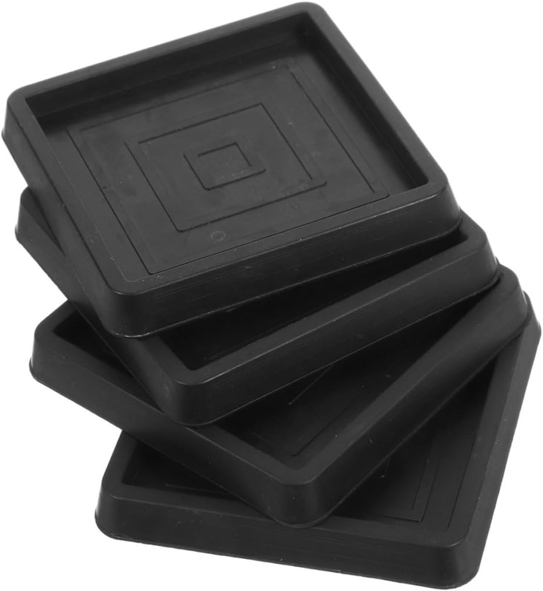 Veemoon 20 Pcs Furniture Mat Small Furniture Coasters Non-Slip Couch Stoppers Bed Accessories Rubber Furniture Leg Pads Bed Supplies Furniture Coasters Stopper Household Furniture Coasters