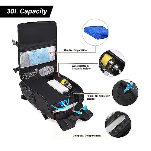 MOSISO 30L Tactical Backpack, Military Daypack 3 Day Assault Pack Rucksack Bag