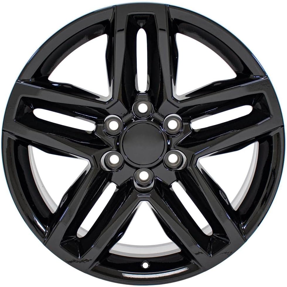 OE Wheels LLC 20 inch Rims Fits Silverado Suburban Tahoe Sierra Yukon Escalade 6x139.7 CV34B 20x9 Black SET