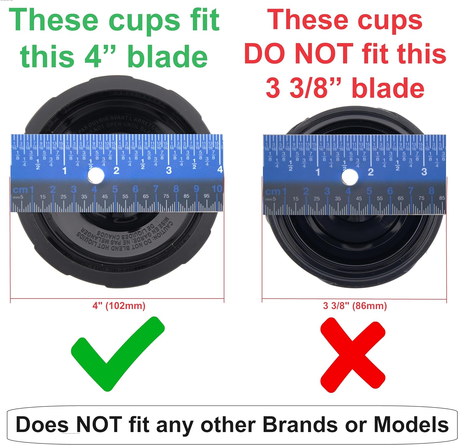 Blendin 32 Ounce Cup with Sip N Seal To Go Lids - Extra Large Replacement Jar Compaible with Nutri Ninja Auto-iQ 1000W and Duo Blenders - Premium Blender Cups Replacement (2 Pack)
