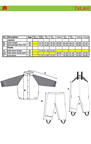 Kids Wind, Mud, Snow, and Waterproof Rain Pants Dungarees Children Outerwear All Weather Fleece Lined and Unlined