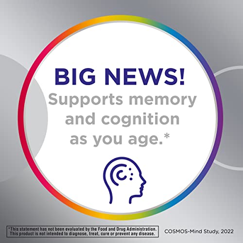 Centrum Silver Men's 50+ Multivitamin with Vitamin D3, B-Vitamins, Zinc for Memory and Cognition - 200 Tablets