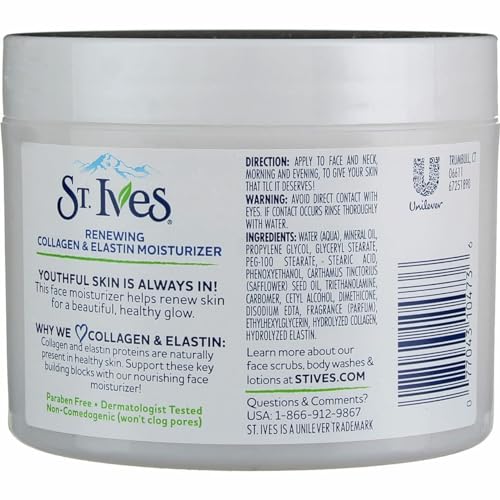 St. Ives, Renewing Collagen & Elastin Moisturizer, 10 oz (283 g)