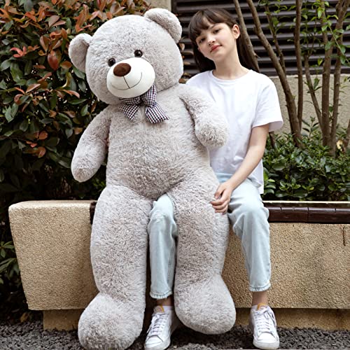 MorisMos Giant Teddy Bear 4ft, Big Large Teddy Bear 4 Foot Plush for Kids, Lifesize Bear Stuffed Animals for Girlfriend Christmas Valentine's Day, 55 Inches