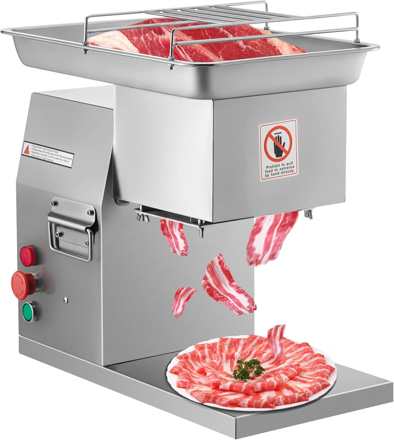 VEVOR Commercial Meat Cutter Machine (1102 LB/H 800W)