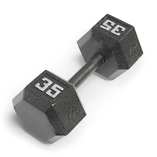 Marcy Cast Iron Hex Dumbbells Collection - Available size from 3-lb to 100-lb, SOLD INDIVIDUALLY
