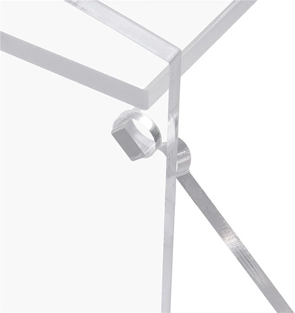 Acrylic Pastry Display Case, 2 Tray Commercial Countertop Bakery Display Case , 19.2x9x10.5 inch Acrylic Bread Display Box