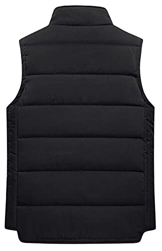 Chrisuno Women's Puffer Vest Casual Stand Collar Quilted Waistcoat Outdoor Padded Ski Vest