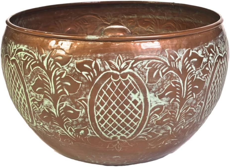 CobraCo Embossed Leaf Copper Hose Holder