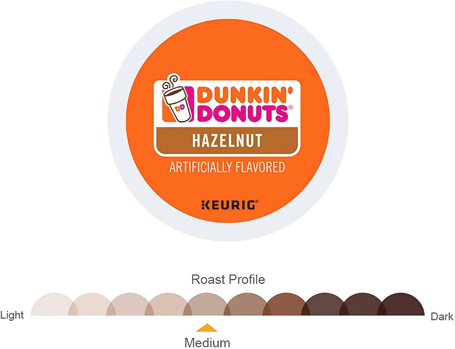 Dunkin' Hazelnut Coffee 16 Count K-Cup Pods (Packaging May Vary)
