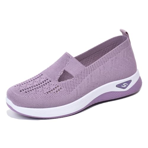 Orthopedic Shoes for Women Breathable Soft Slip On Sneakers Comfort Mesh Up Stretch Sneaker Diabetic Walking Shoes