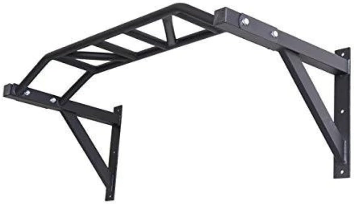 Gronk Fitness Wall Mounted Pull Up Bar | Chin Up Bar | Multi Grip Pull Up Station | Perfect for Commercial and Garage Gym