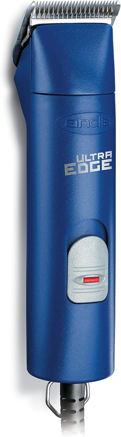 Andis – 23275, Ultra Edge Detachable Blade Clipper - Super 2-Speed Rotary Motor with Minimal Noise, 3400-4400 Strokes per Minute, Includes 14-Inch Heavy-Duty Cord – for Dogs, Coats & Breeds, Blue