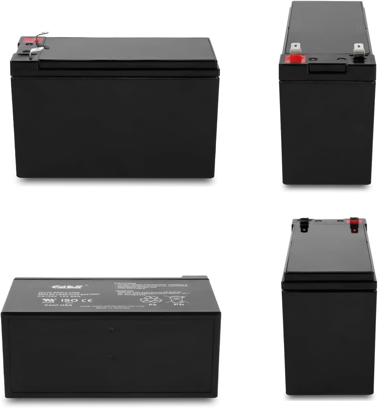 Casil 12V 9Ah F2 Terminal Replacement Battery Compatible with APC Back-UPS XS1500 XS 1500 2 Pack