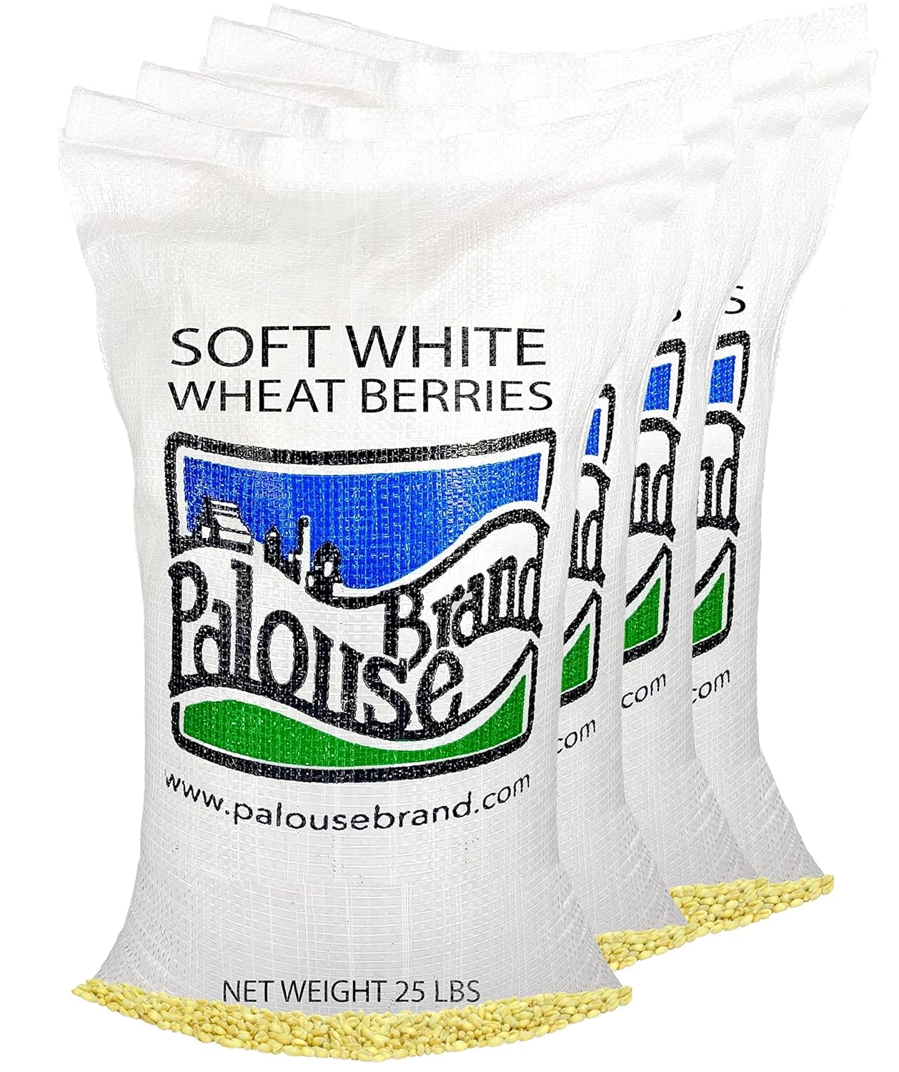 Soft White Wheat Berries | 100 LBS | Desiccant Free | Sproutable | Non-GMO Project Verified | Kosher