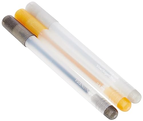 Cricut Joy Glitter Gel Pen Set Black, Gold, Silver