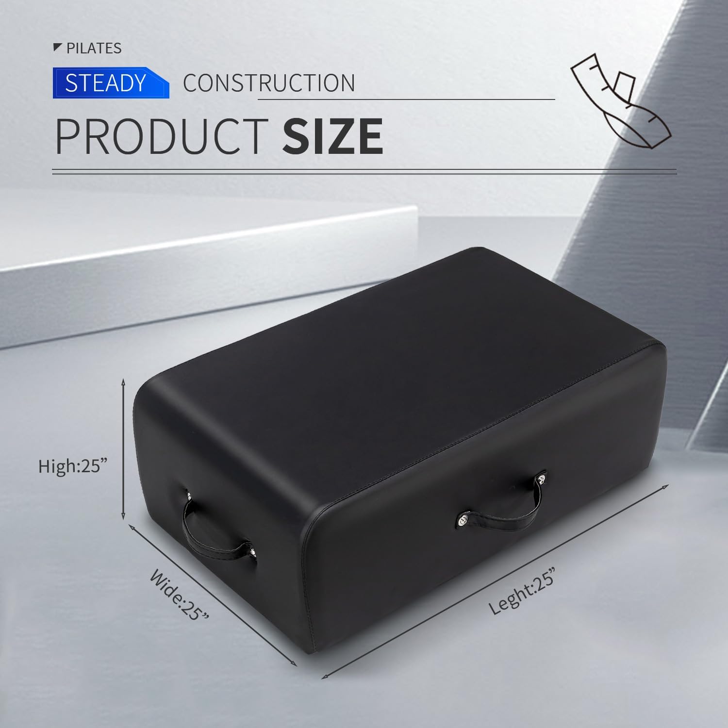 Pilates Sitting Box for Pilates Reformer,Pilates Equipment,Reformer Accessory