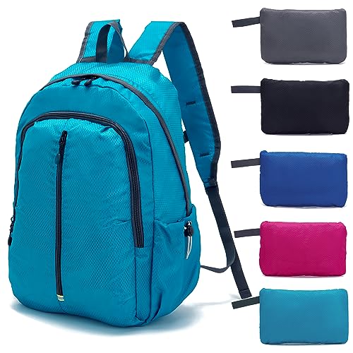 YZAOLL Small Lightweight Packable Hiking Backpack, 20L Hiking Backpack Day Pack for Women Men Travel Camping Vacation,Rose