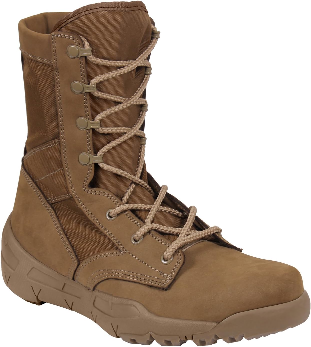 Rothco 20569 V-Max Lightweight Tactical Boot - 8 Inch Shoe Size : 8,Width : Wide,Color : AR 670-1 Coyote Brown