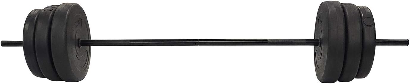 BalanceFrom Vinyl Standard Weight Set, 100 lbs, Black (VNL100)