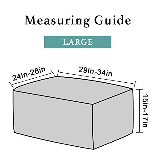 Turquoize Ottoman Slipcover Stretch Rectangle Storage Stool Ottoman Cover for Living Room Folding Storage Stool Furniture Protector Soft Rectangle slipcover with Elastic Bottom (Large, Burgundy)