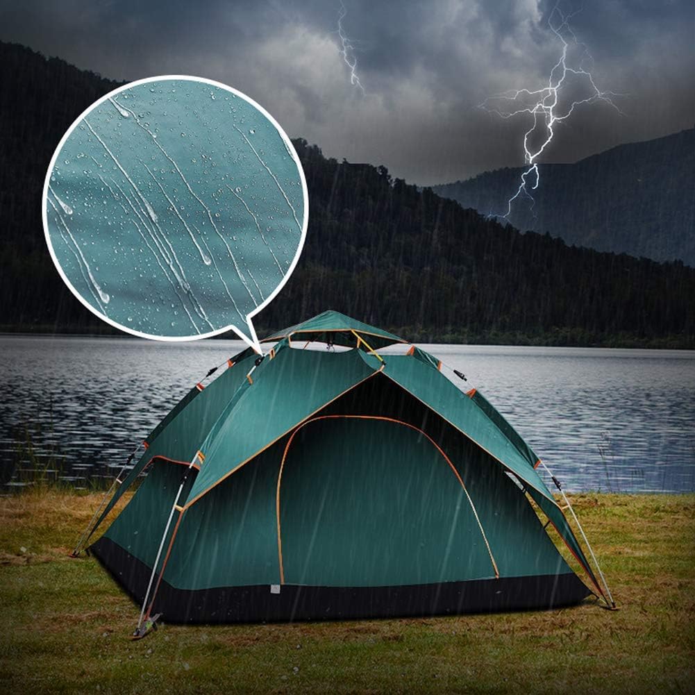 GeRRiT Easy-to-Pitch Family Tent for 3-5 Persons, Portable Backpacking Camping Tent Lightweight Waterproof for Travelling Each BBQ Park Fishing Sun Shade Shelter Canopy