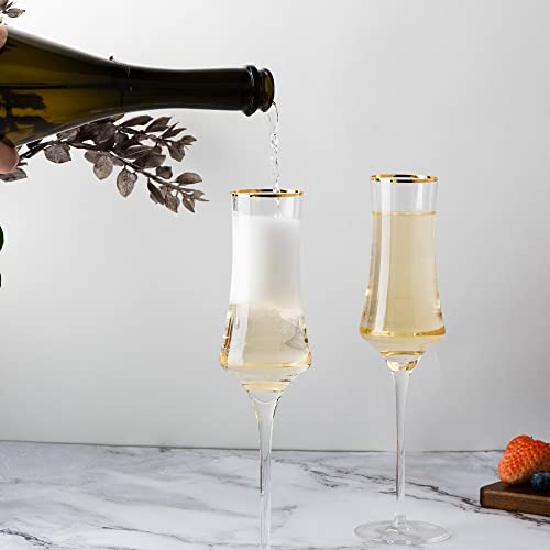 JEKOSEN NEW Crystal Martini Cocktail Glasses 12 Ounce Set of 4 With Premium Gift Box Premium Strong Lead-Free Clear