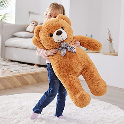 IKASA Giant Teddy Bear Plush Toy Stuffed Animals (Brown, 47 inches)