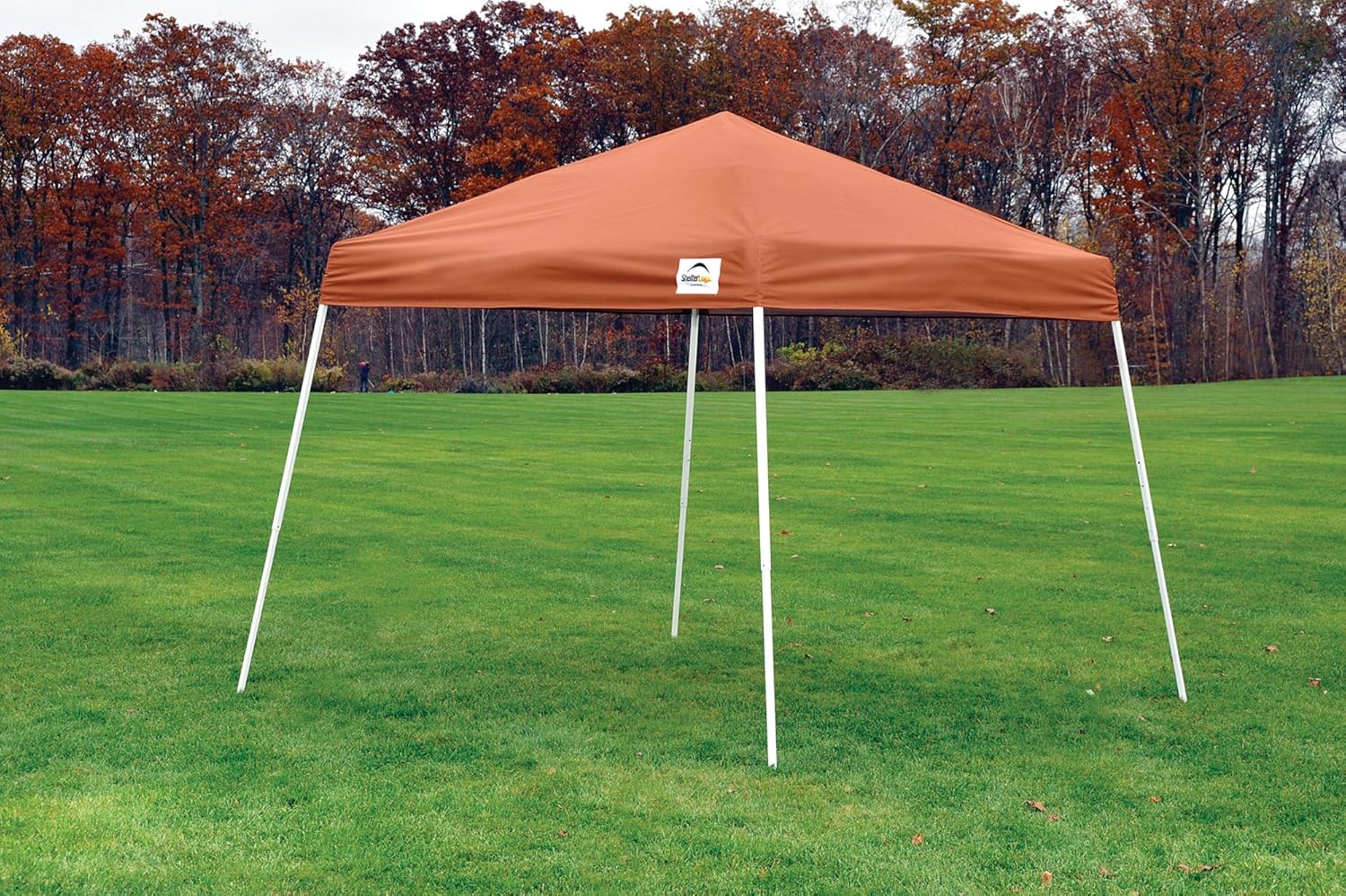 ShelterLogic 8x8 SL Pop-up Canopy, Terracotta Cover, Black Bag