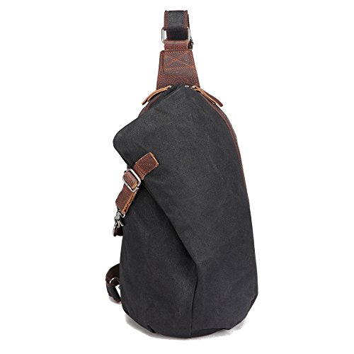 AOTIAN Unisex Sling Backpack Waxed Canvas Crossbody Bag 10 Liters
