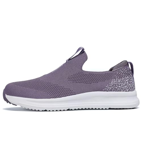 Womens Walking Shoes Casual Slip on Running Tennis Gym Sneakers Lightweight Breathable Mesh Workout Sports Soft Sole