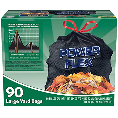Member's Mark 39 Gallon Power Flex Drawstring, 90 Count(Pack of 1)