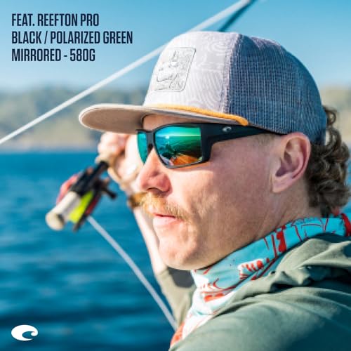 Costa Del Mar Men's Reefton Pro Rectangular Sunglasses