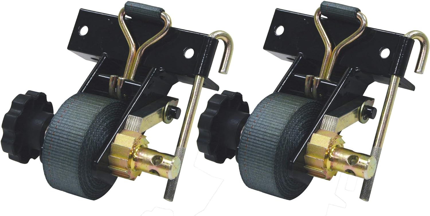 Buyers Products 5480005 Ratchet Tie Down for Square Tube Ladder Racks, Pack of 2, black