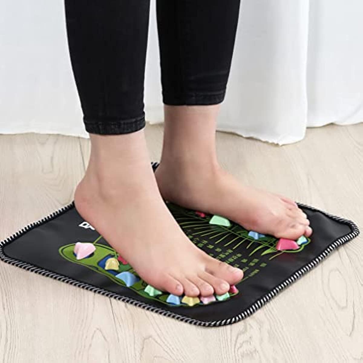 Foot Massage Stone Mat,Reflexology Walk Stone Foot Massager Mat,Acupressure Foot Pad,Foot Circulation Massager