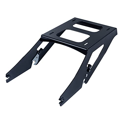 Detachable Two Up Tour Pack Pak Mounting Luggage Rack Compatible for Harley Davidson Touring Street Glide Road King Electra Glide 2014 2015 2016 2017 2018 2019 2020 2021 2022 (Chrome (2009-2022))