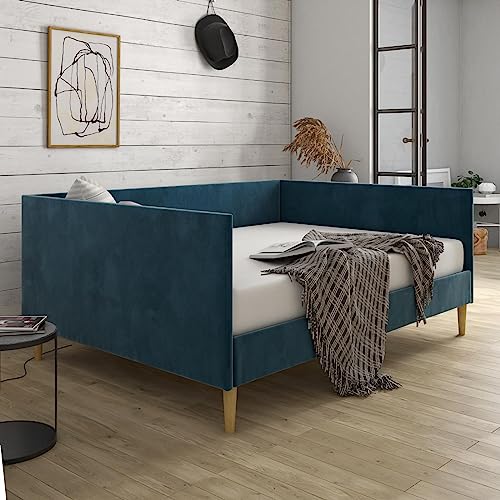 DHP Franklin Upholstered Daybed, Twin, Green Velvet