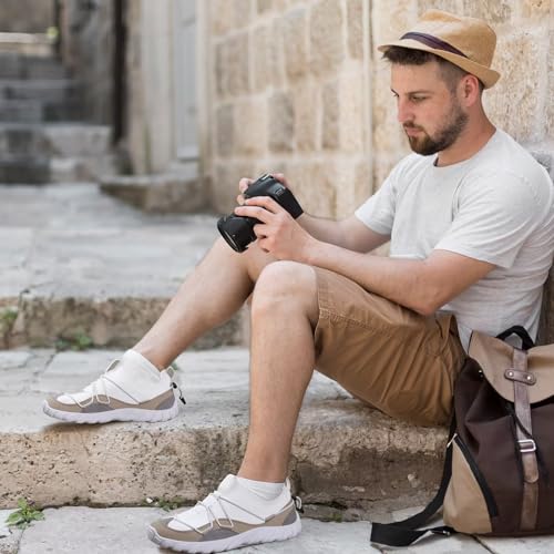 WateLves Womens Mens Slip On Sneakers Breathable Mesh Water Shoes Lightweight Casual Sneakers for Walking Gym Travel Work