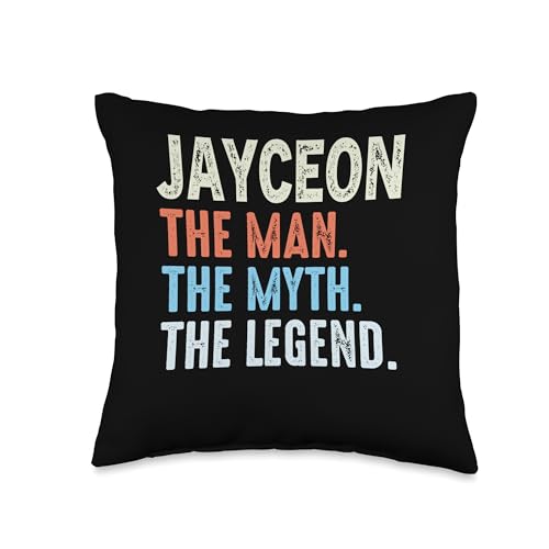 Jayceon The Legend Name Personalized Cute Idea Men Vintage Throw Pillow