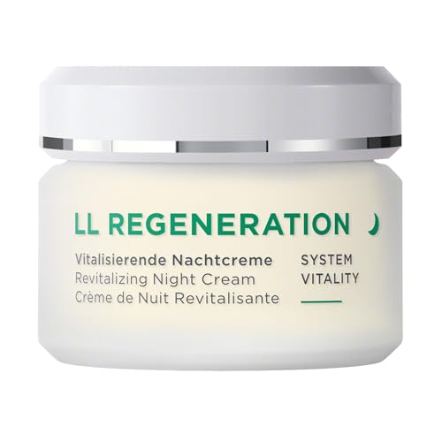 ANNEMARIE BÖRLIND - LL REGENERATION Revitalizing Night Cream - Natural Anti Aging Vitamin C, E and Retinoid Face Cream for Visibly Firmer and Wrinkle Free Skin - Step 4 of 5-1.69 Oz.