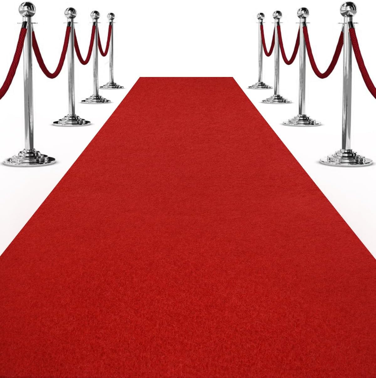 Red Carpet Runner for Party, 3x10ft Extra Thick Non-Slip Red Aisle Runner Rugs for Proposal Wedding and Events Prom Decorations, Outdoor Carpet, Entryway Rug Indoor Red Runner Rug for Hallway