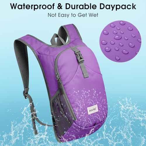 G4Free 10L Hiking Backpack, Lightweight Small Hiking Daypack Small Outdoor Travel Foldable Shoulder Bag