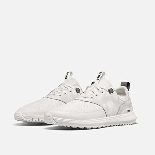 True LUX Hybrid, Men's Golf Shoes, Waterproof Knit Upper, 100% Nappa Leather Saddle