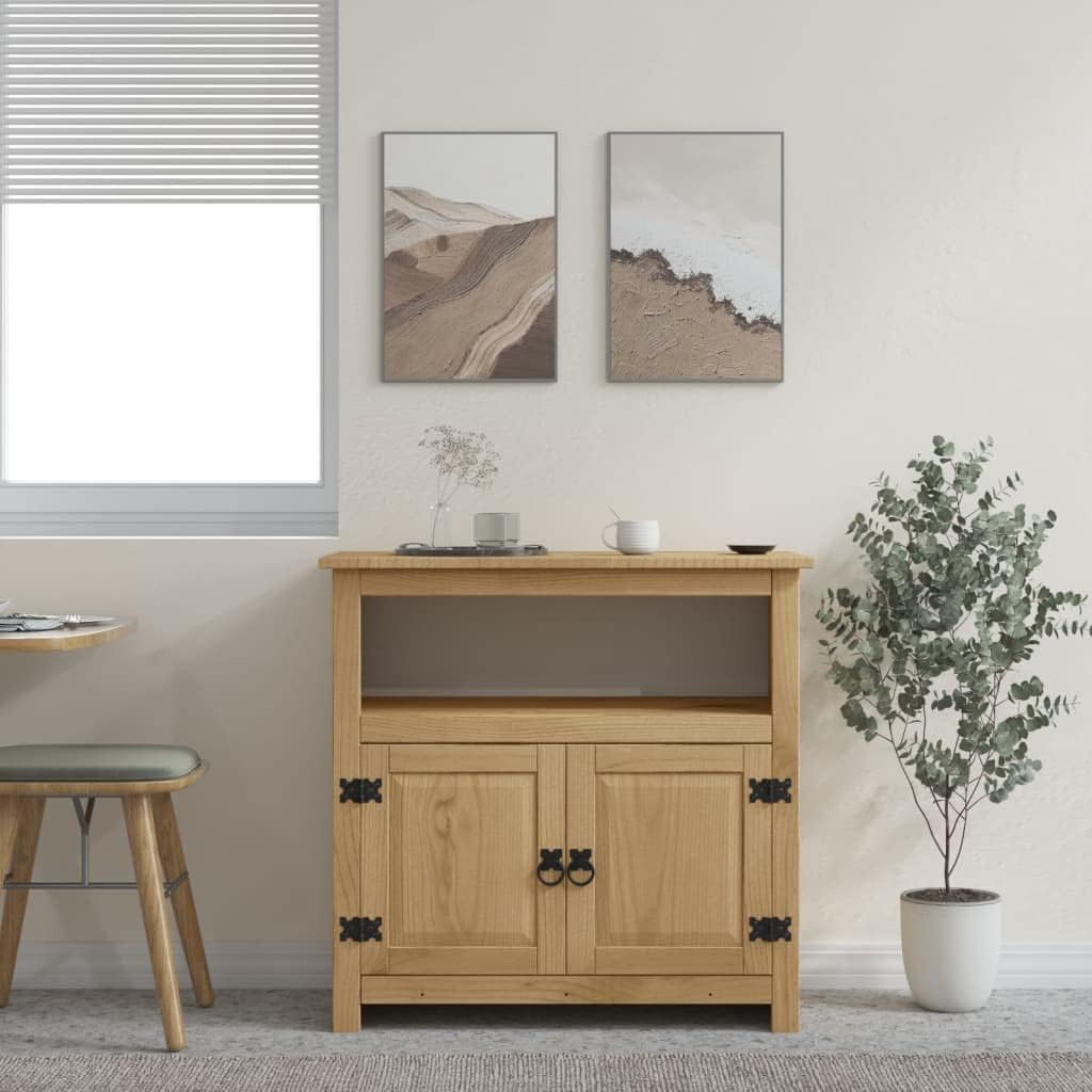 GuyAna TV Stand Mexican Pine Corona 31.5