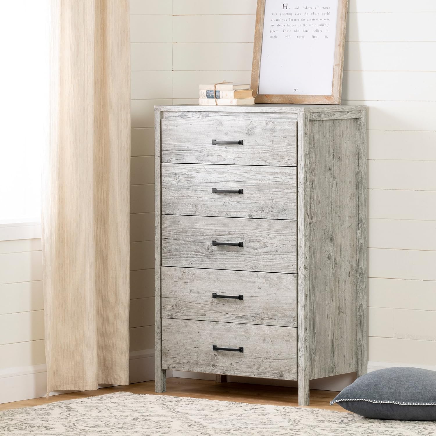 South Shore Gravity 5-Drawer Chest, Seaside Pine