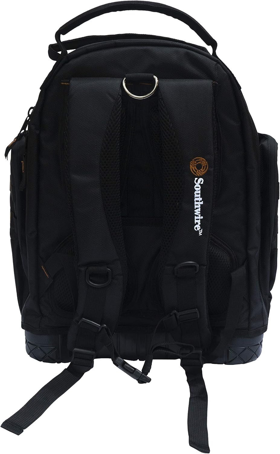 Southwire PROBAGBP Rugged Pro Tool Backpack with Heavy Duty Molded Base, Chest and Padded Shoulder Straps, 28 Pockets, 3 Zippered Pouches, 29 Tool Loops