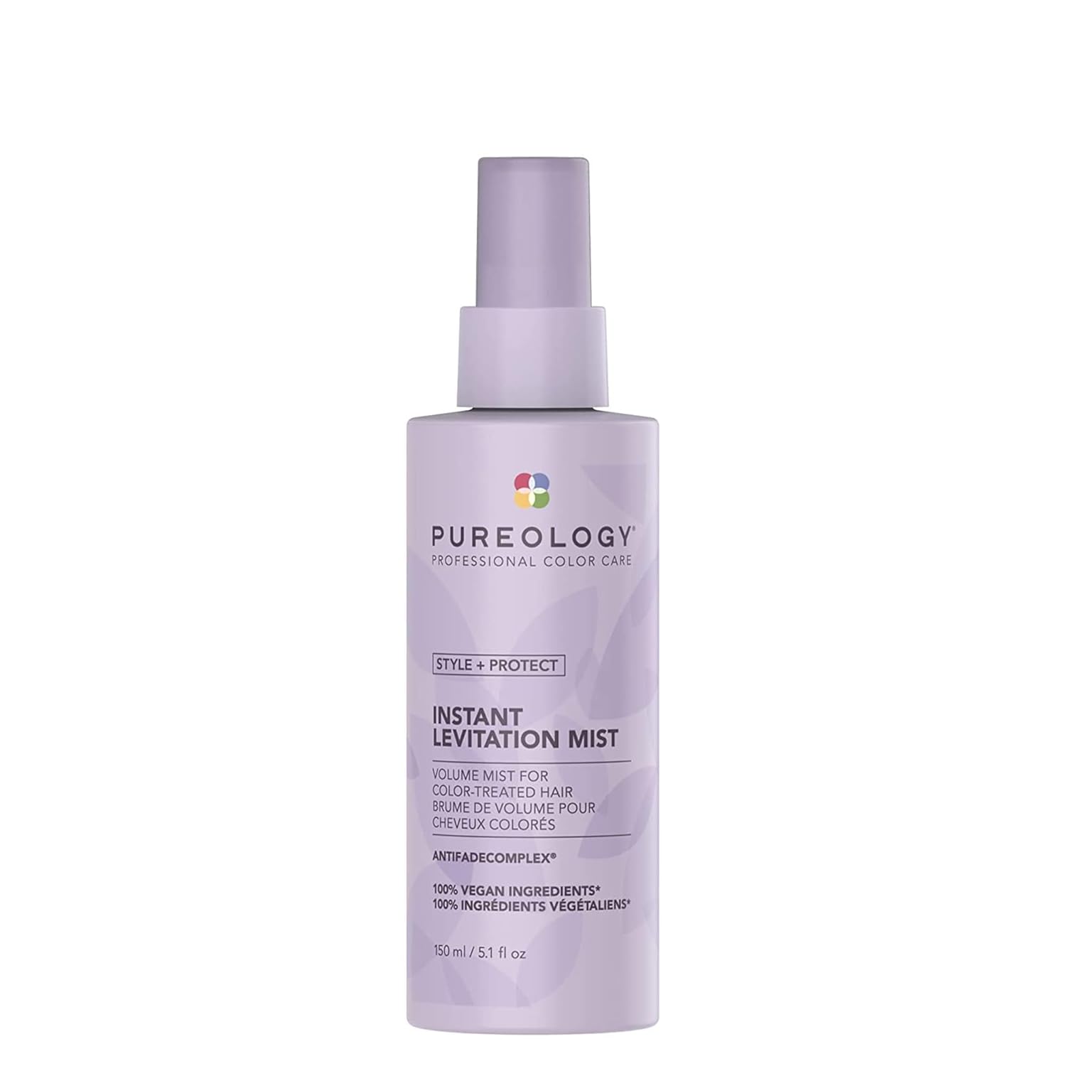 Pureology Style + Protect Instant Levitation Mist | For Fine, Color-Treated Hair | Lightweight, Volumizing Spray | Sulfate-Free | Vegan | 5.1 Fl. Oz. |