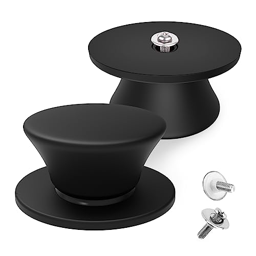 Universal Lid for Pots, Pans and Skillets Vented Tempered Glass with Heat Resistant Silicone Rim, Fits 6 inch, 7 inch, 8 inch Cookware, Replacement Lid, Black