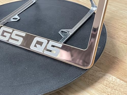 T304 Stainless Steel License Plate Frame Matte Black Powder Coated Universal Fit Aluminum Screw On Cap Cover, Rust Proof Weather Proof Stainless Steel Screws Silicone Back Guard (Qty: 1 Frame)